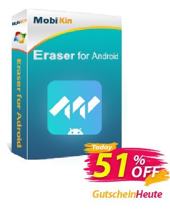MobiKin Eraser for Android - 1 Year, 6-10PCs License Coupon, discount 50% OFF. Promotion: 