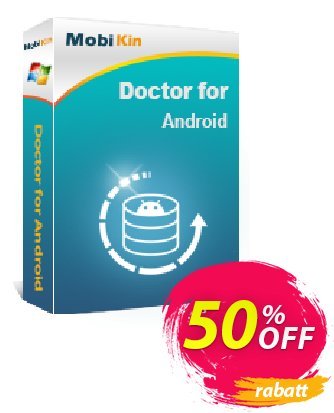 MobiKin Doctor for Android - 1 Year, Unlimited Devices, 1 PC License Coupon, discount 50% OFF. Promotion: 