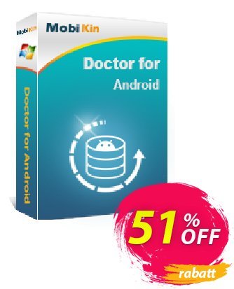 MobiKin Doctor for Android - Lifetime, 9 Devices, 3 PCs License Coupon, discount 50% OFF. Promotion: 