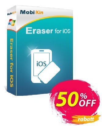 MobiKin Eraser for iOS - Lifetime, 26-30PCs License Coupon, discount 50% OFF. Promotion: 