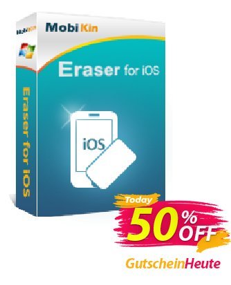 MobiKin Eraser for iOS - 1 Year, 11-15PCs License Coupon, discount 50% OFF. Promotion: 