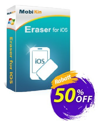 MobiKin Eraser for iOS - 1 Year, 26-30PCs License discount coupon 50% OFF - 