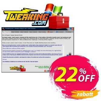 Tweaking.com Windows Repair Pro v3 to v4 Upgrade Gutschein Tweaking.com - Windows Repair Pro v3 to v4 Upgrade fearsome sales code 2024 Aktion: fearsome sales code of Tweaking.com - Windows Repair Pro v3 to v4 Upgrade 2024