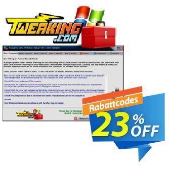Tweaking.com Windows Repair Pro v4 (1 Additional Yearly License)Ermäßigungen Tweaking.com - Windows Repair 2024 Pro v4 - 1 Additional License awesome discount code 2024