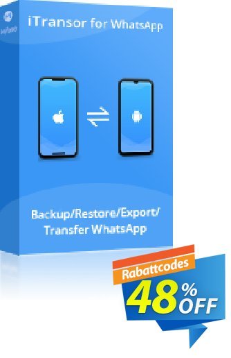 iTransor for WhatsApp Mac Version (Unlimited/Lifetime) Coupon, discount 48% OFF iTransor for WhatsApp Mac Version (Unlimited/Lifetime), verified. Promotion: Awful offer code of iTransor for WhatsApp Mac Version (Unlimited/Lifetime), tested & approved
