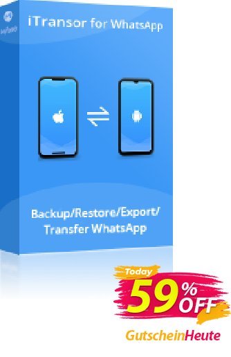 iTransor for WhatsApp Mac Version (1-Month) Coupon, discount 58% OFF iTransor for WhatsApp Mac Version (1-Month), verified. Promotion: Awful offer code of iTransor for WhatsApp Mac Version (1-Month), tested & approved