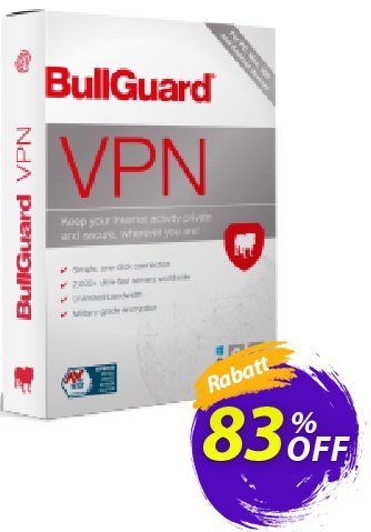 BullGuard VPN Gutschein 76% OFF BullGuard VPN, verified Aktion: Awesome promo code of BullGuard VPN, tested & approved