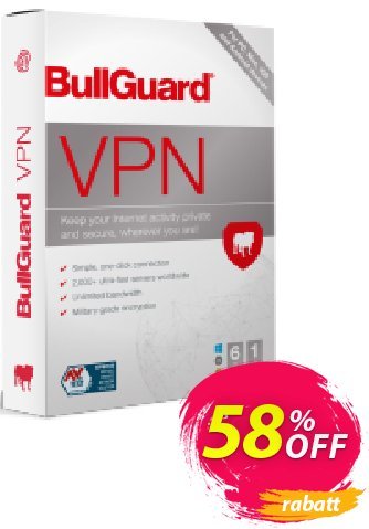 BullGuard VPN 1-year plan discount coupon 46% OFF BullGuard VPN 1-year plan, verified - Awesome promo code of BullGuard VPN 1-year plan, tested & approved