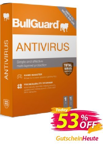BullGuard Antivirus 2021 (1 year / 1 PC) Coupon, discount BullGuard 2024 Antivirus 1-Year 1-PC at USD$19.95 marvelous offer code 2024. Promotion: marvelous offer code of BullGuard 2024 Antivirus 1-Year 1-PC at USD$19.95 2024