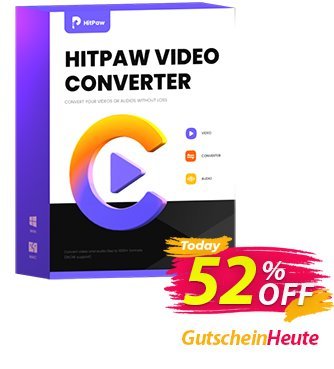 HitPaw Video Converter (1 Month) Coupon, discount 50% OFF HitPaw Video Converter (1 Month), verified. Promotion: Impressive deals code of HitPaw Video Converter (1 Month), tested & approved