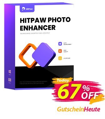 HitPaw Photo Enhancer for MAC (1 month) Coupon, discount 65% OFF HitPaw Photo Enhancer for MAC (1 month), verified. Promotion: Impressive deals code of HitPaw Photo Enhancer for MAC (1 month), tested & approved