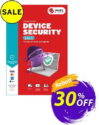Trend Micro Device Security BasicNachlass 30% OFF Trend Micro Device Security Basic, verified