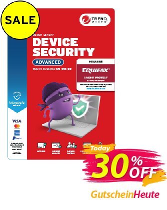 Trend Micro Device Security AdvancedNachlass 30% OFF Trend Micro Device Security Advanced, verified