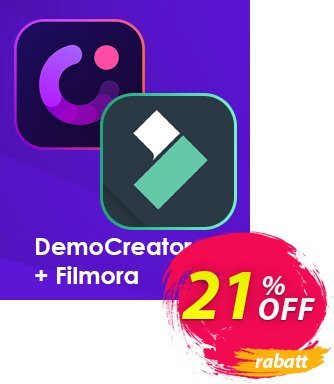 Bundle: Wondershare DemoCreator + Filmora discount coupon 20% OFF Bundle: Wondershare DemoCreator + Filmora, verified - Wondrous discounts code of Bundle: Wondershare DemoCreator + Filmora, tested & approved