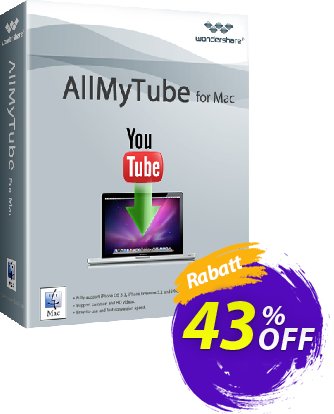 Wondershare AllMyTube for MacFörderung 30% OFF Wondershare AllMyTube for Mac, verified