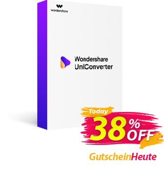 Wondershare Video Converter Gutschein 30% OFF Wondershare Video Converter, verified Aktion: Wondrous discounts code of Wondershare Video Converter, tested & approved