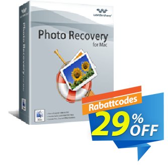 Wondershare Photo Recovery for Mac Coupon, discount Back to School 2024. Promotion: 
