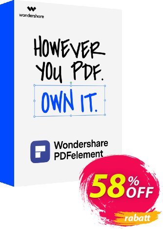 Wondershare PDFelement PRO discount coupon 58% OFF Wondershare PDFelement PRO, verified - Wondrous discounts code of Wondershare PDFelement PRO, tested & approved