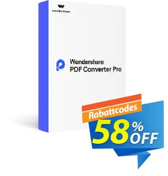 Wondershare PDF Converter Pro (Lifetime) Coupon, discount Back to School-30% OFF PDF editing tool. Promotion: 