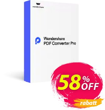 Wondershare PDF Converter PRO for Mac (Lifetime) Coupon, discount Back to School-30% OFF PDF editing tool. Promotion: 