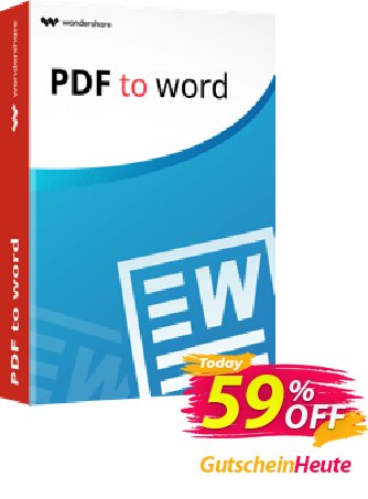 Wondershare PDF to Word Converter Gutschein Winter Sale 30% Off For PDF Software Aktion: 