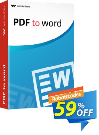 Wondershare PDF to Word Converter for Mac discount coupon Winter Sale 30% Off For PDF Software - 