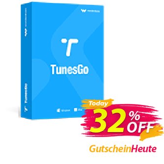 Wondershare TunesGo for Android Gutschein 30% Wondershare TunesGo (8799) Aktion: 30% Wondershare Software (8799)