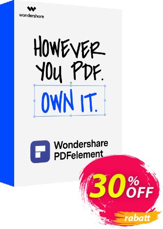 Wondershare PDFelement (Perpetual License)Förderung 30% OFF Wondershare PDFelement (Perpetual License), verified