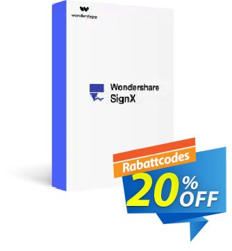 Wondershare SignX Coupon, discount Wondershare SignX staggering offer code 2024. Promotion: 30% Wondershare Software (8799)