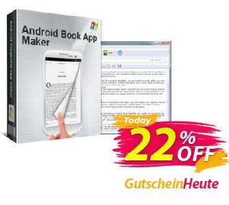 Android Book App Maker personal Coupon, discount A-PDF Coupon (9891). Promotion: 20% IVS and A-PDF
