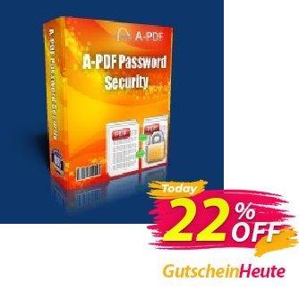 A-PDF Password Security for Mac Coupon, discount A-PDF Coupon (9891). Promotion: 20% IVS and A-PDF