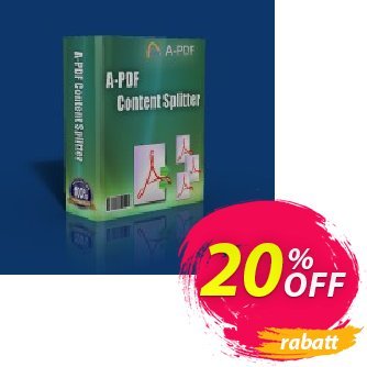 A-PDF Content Splitter Service discount coupon A-PDF Coupon (9891) - 20% IVS and A-PDF