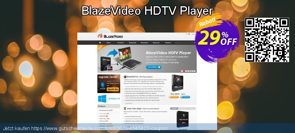 BlazeVideo HDTV Player aufregende Sale Aktionen Bildschirmfoto