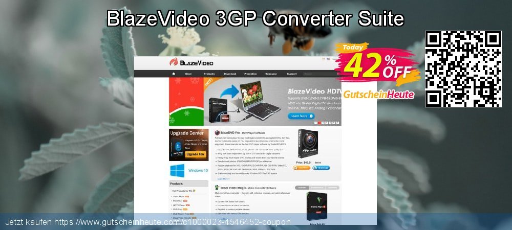 BlazeVideo 3GP Converter Suite erstaunlich Rabatt Bildschirmfoto