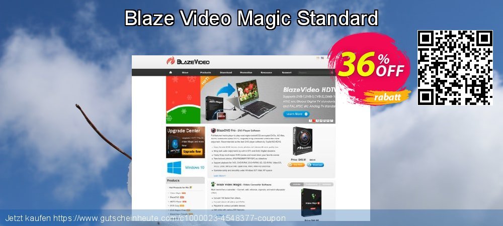 Blaze Video Magic Standard großartig Promotionsangebot Bildschirmfoto