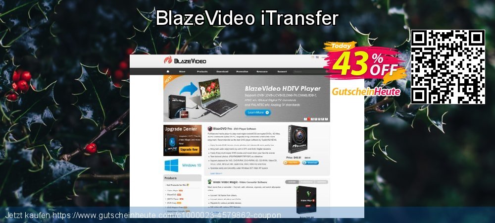 BlazeVideo iTransfer spitze Nachlass Bildschirmfoto