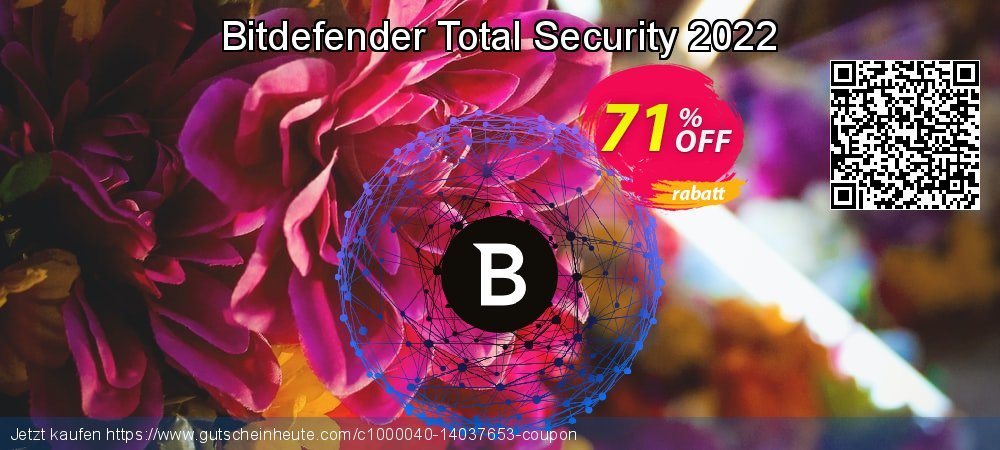 Bitdefender Total Security 2022 umwerfenden Außendienst-Promotions Bildschirmfoto