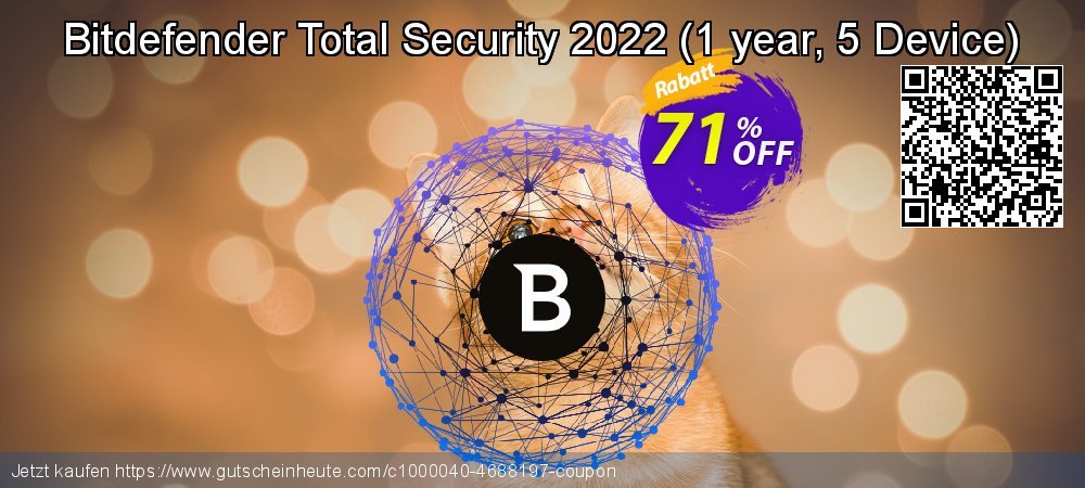 Bitdefender Total Security 2022 - 1 year, 5 Device  verwunderlich Sale Aktionen Bildschirmfoto