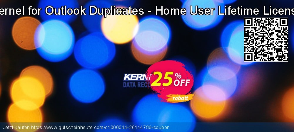 Kernel for Outlook Duplicates - Home User Lifetime License großartig Preisreduzierung Bildschirmfoto