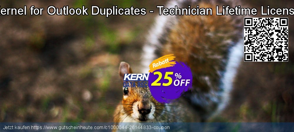 Kernel for Outlook Duplicates - Technician Lifetime License umwerfenden Disagio Bildschirmfoto
