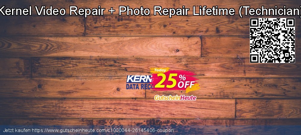 Kernel Video Repair + Photo Repair Lifetime - Technician  großartig Angebote Bildschirmfoto