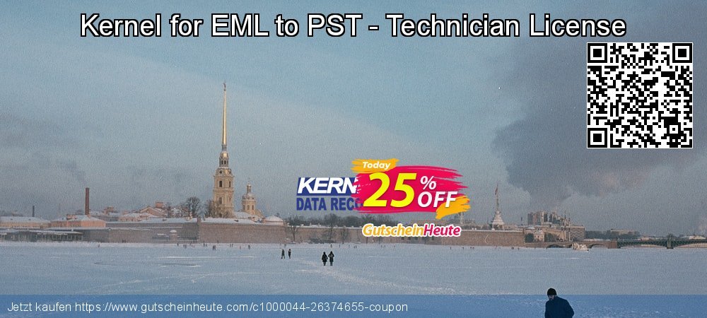 Kernel for EML to PST - Technician License wunderschön Ermäßigung Bildschirmfoto