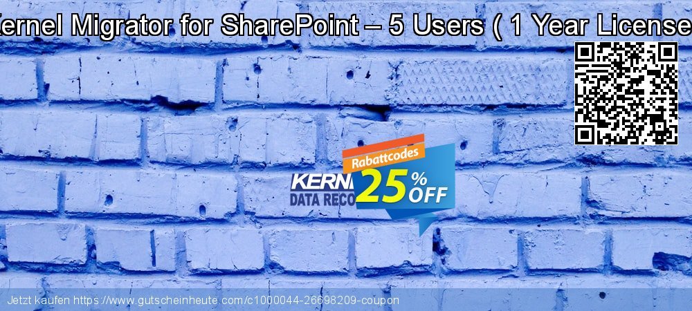 Kernel Migrator for SharePoint – 5 Users -  1 Year License   Exzellent Rabatt Bildschirmfoto