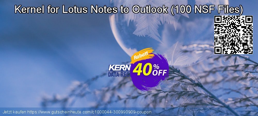 Kernel for Lotus Notes to Outlook - 100 NSF Files  unglaublich Außendienst-Promotions Bildschirmfoto