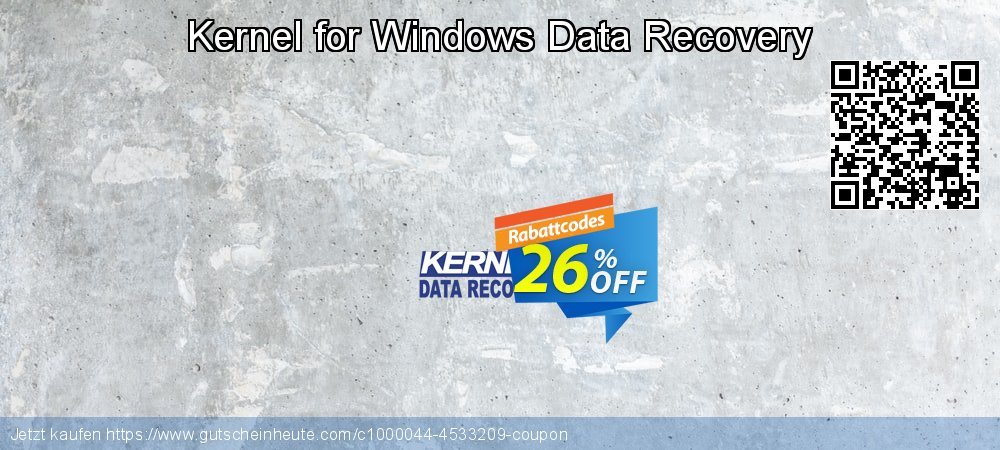 Kernel for Windows Data Recovery formidable Angebote Bildschirmfoto
