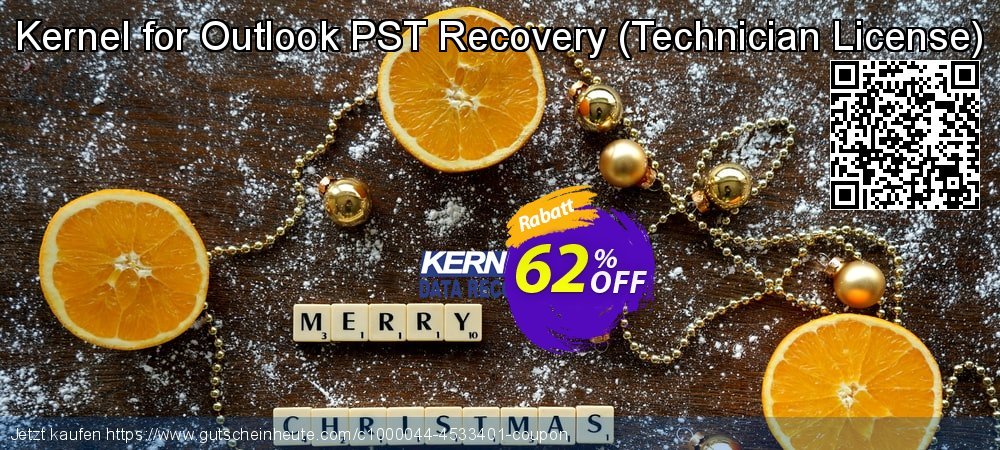 Kernel for Outlook PST Recovery - Technician License  aufregenden Disagio Bildschirmfoto