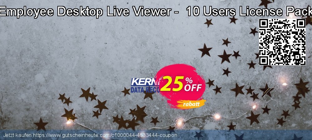 Employee Desktop Live Viewer -  10 Users License Pack besten Rabatt Bildschirmfoto