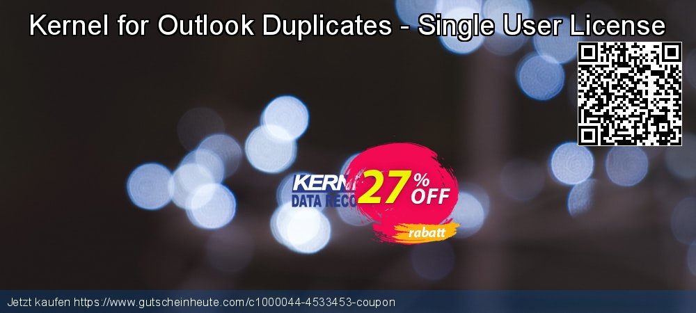 Kernel for Outlook Duplicates - Single User License wunderschön Verkaufsförderung Bildschirmfoto