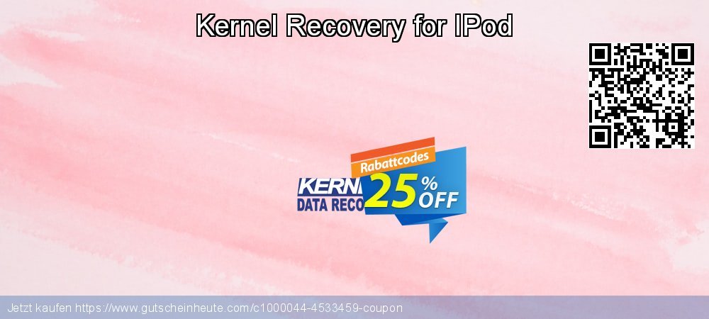 Kernel Recovery for IPod toll Beförderung Bildschirmfoto