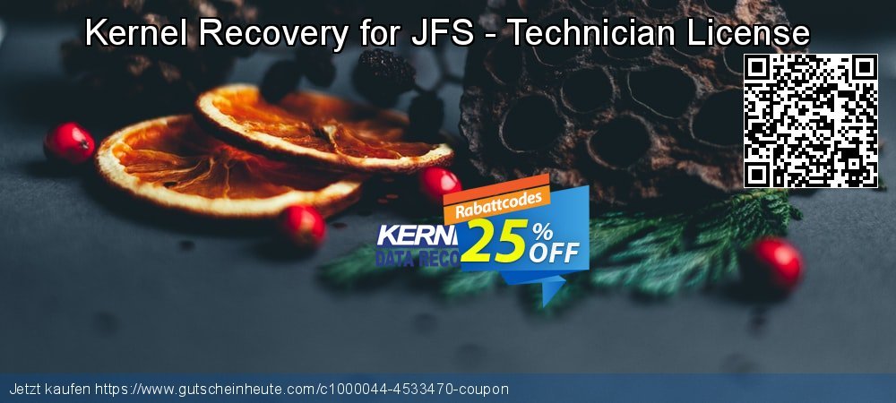 Kernel Recovery for JFS - Technician License klasse Verkaufsförderung Bildschirmfoto